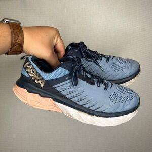 Hoka Arahi 3 Women's Running Shoes Size 9 Blue Peach‎ Cushioned Sneakers